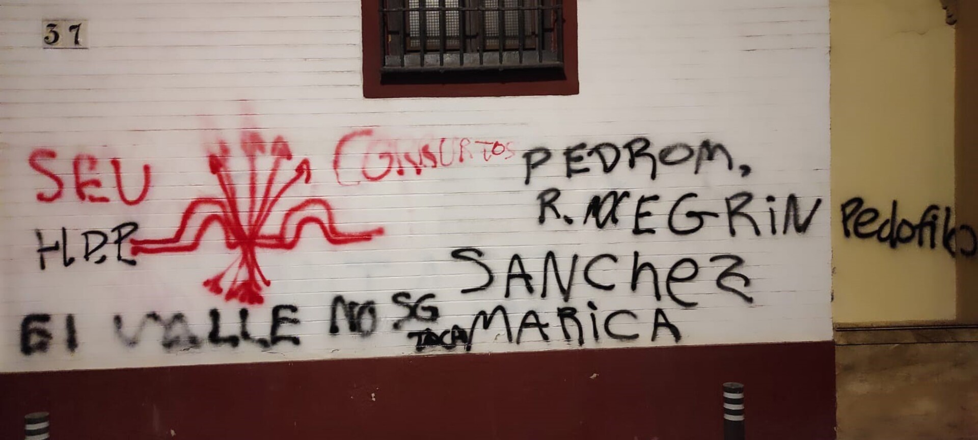 ANDALUCÍA.-Sevilla.- PSOE-A condena la aparición de "pintadas" en sedes del partido que vincula al "fascismo" y "discurso de odio"