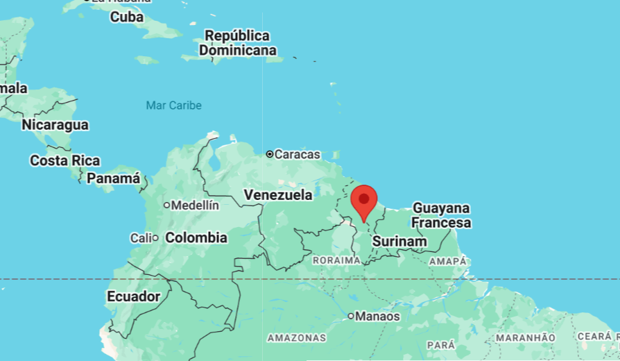 Guyana limita con Venezuela, Brasil y Surinam