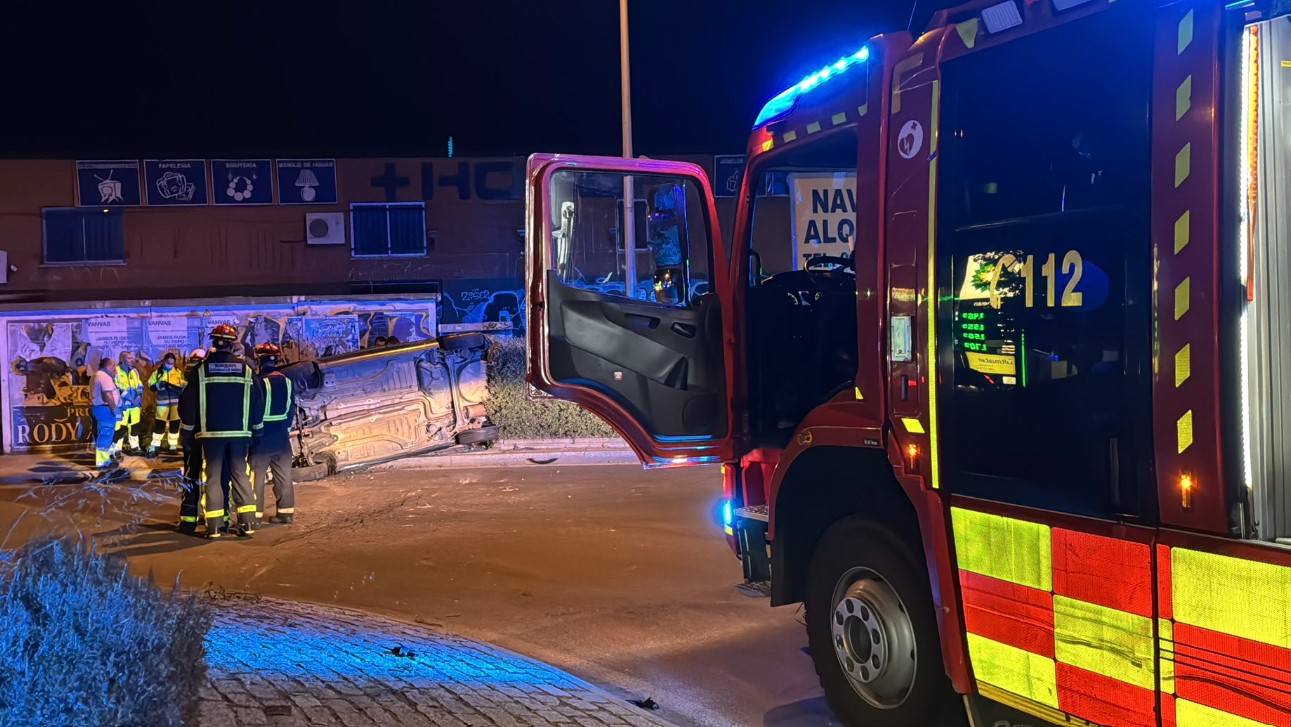 Estado en el que ha quedado el coche en el accidente.