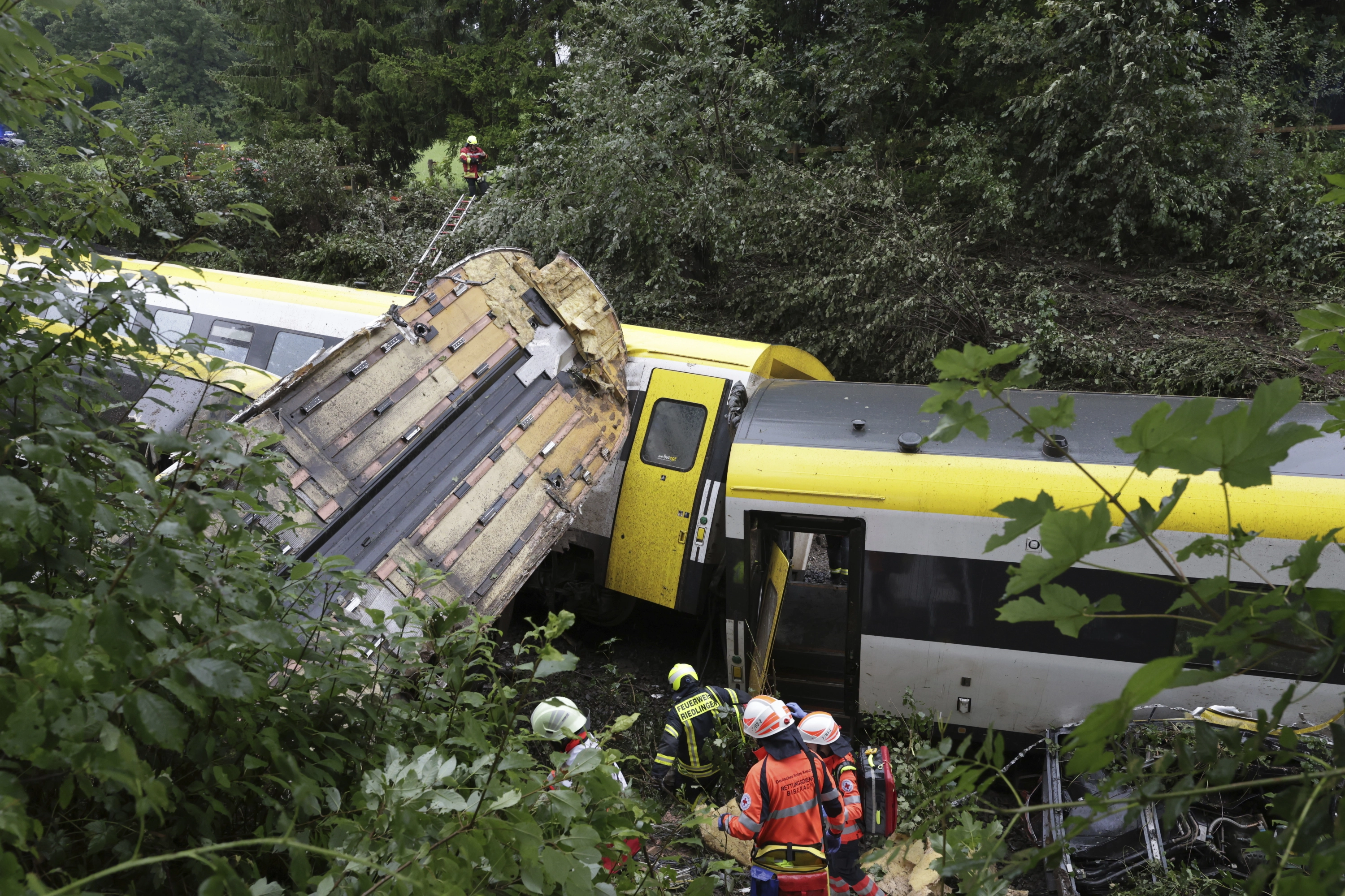 Train blessé en Allemagne.