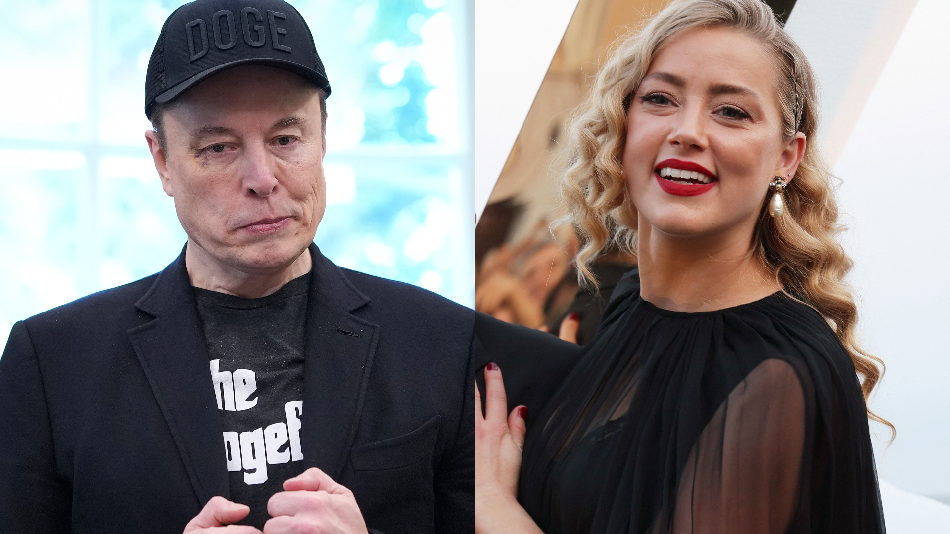 Elon Musk y Amber Heard.