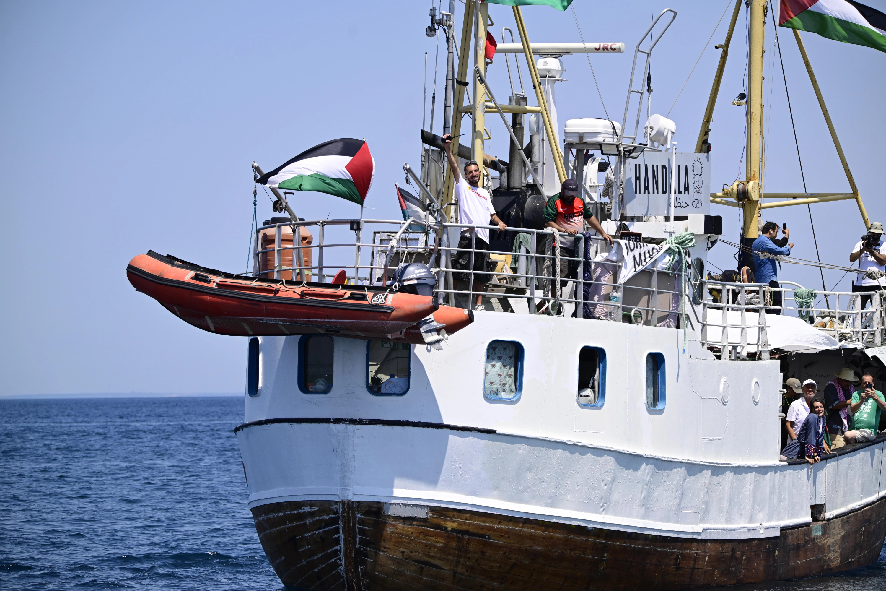 Buque Handala de la Flotilla de la Libertad retenido por Israel.