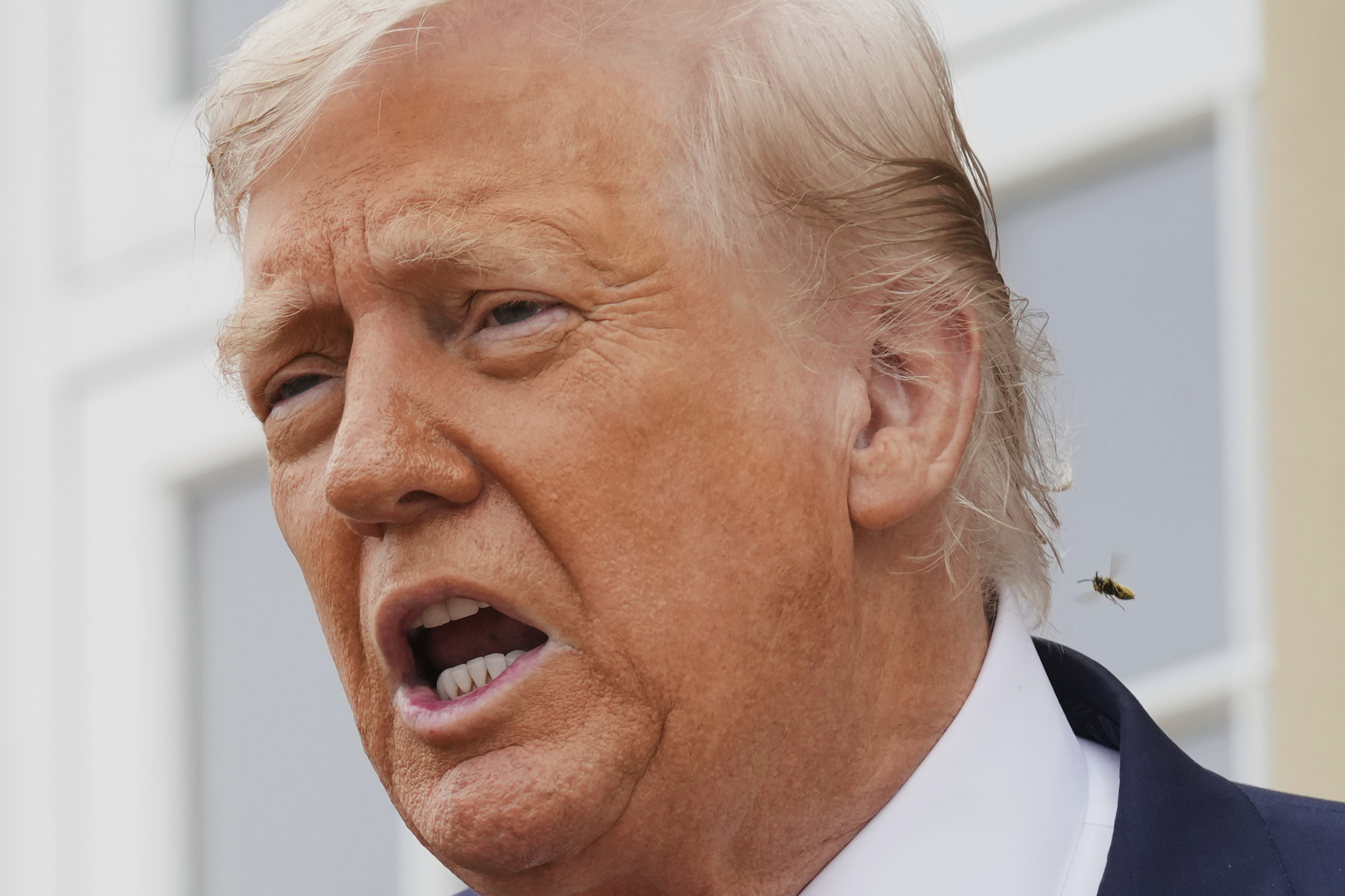 El presidente de EEUU, Donald Trump, este lunes durante su visita a Escocia.