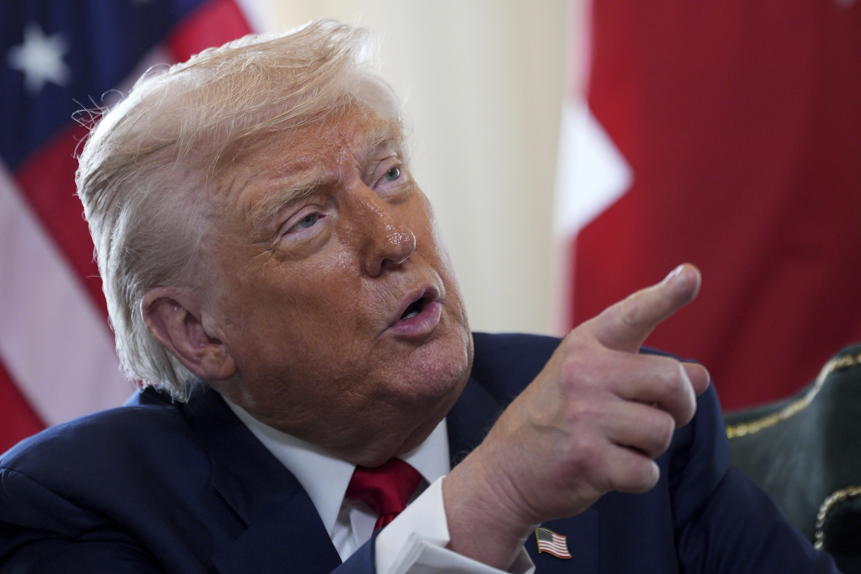 El presidente de EEUU, Donald Trump, este lunes en Escocia.