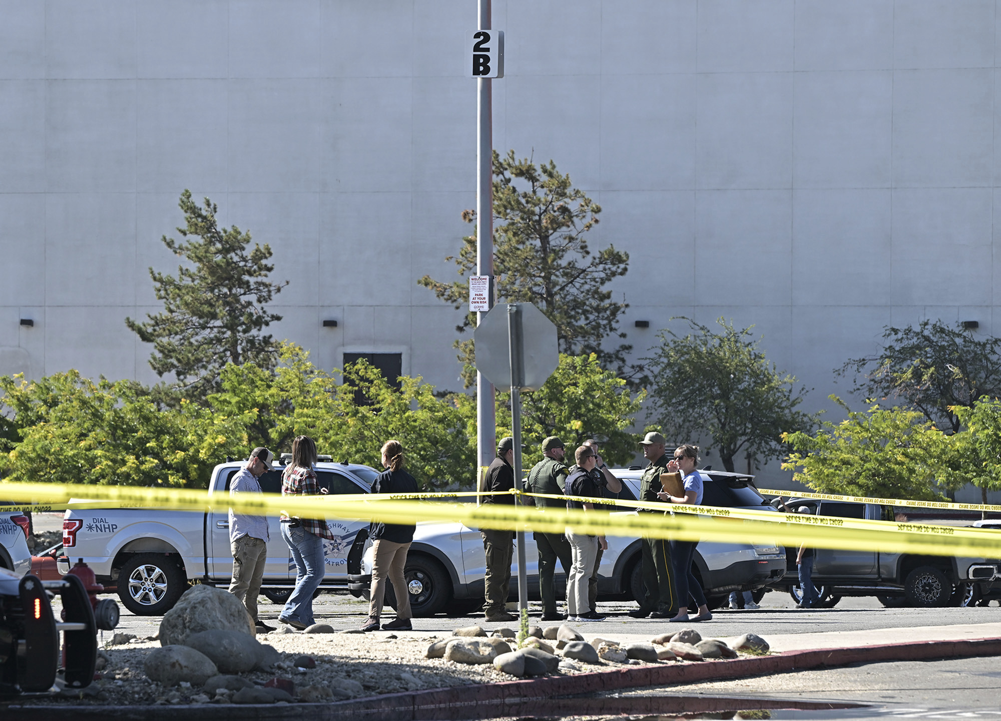 La Policía tras un tiroteo fuera del Grand Sierra Resort en Reno.
